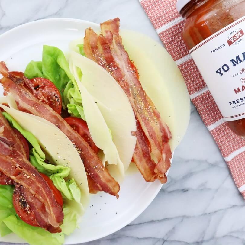 Keto Spicy Marinara BLT &ndash; Yo Mama's Foods