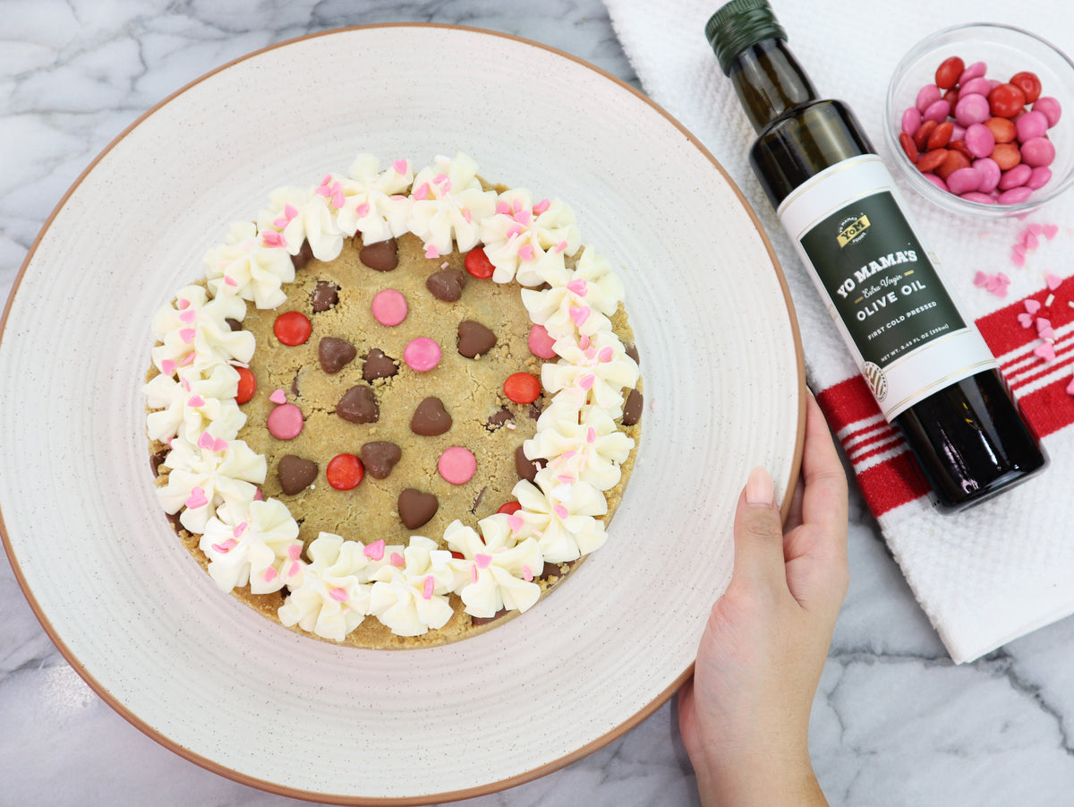 Olive Oil Cookie Cake – Yo Mama's Foods