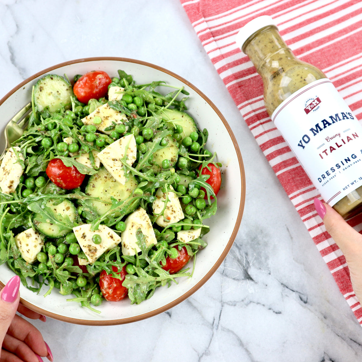 Arugula Pea Salad &ndash; Yo Mama's Foods