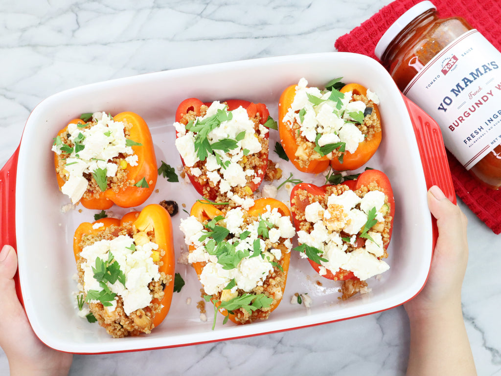 Burgundy Wine Mediterranean Stuffed Peppers