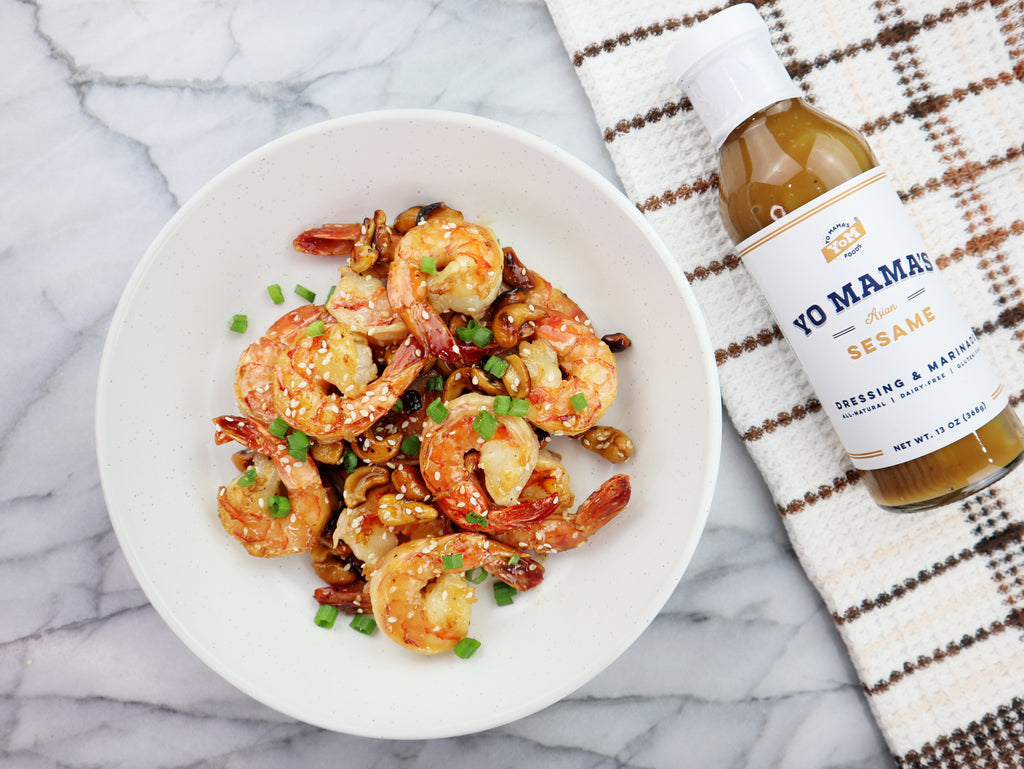 Asian Sesame Cashew Shrimp